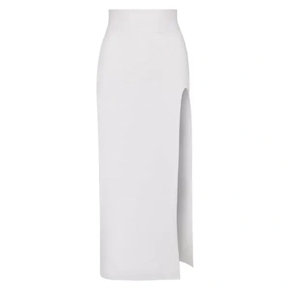 Skims sarong slit front coverup Shaping Swim Long Skirt - White Size 4X